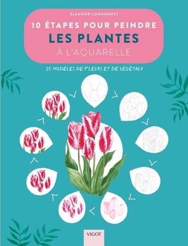 10 étapes pour peindre les plantes à l'aquarelle. 20 modèles de fleurs et de végétaux