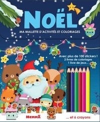 Elen Lescoat - Noël - Ma mallette d'activités et coloriages avec 6 crayons.