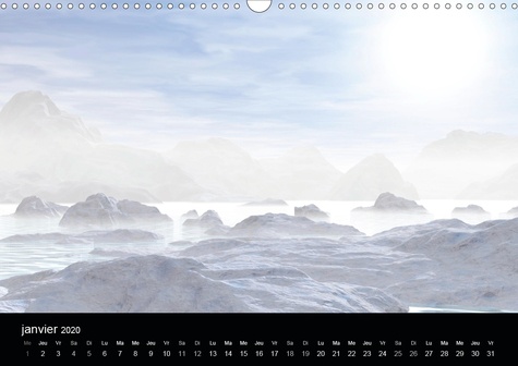 CALVENDO Nature  Sérénité en paysages (Calendrier mural 2020 DIN A3 horizontal). Le charme de la nature en paysages 3D (Calendrier mensuel, 14 Pages )