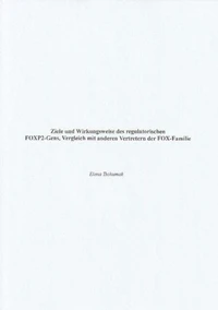 Ziele und Wirkungsweise des regulatorischen FOXP2-Gens, Vergleich mit anderen Vertretern der FOX-Familie