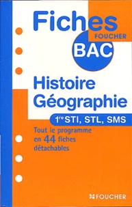 Histoire-Geographie 1ere Sti, Stl, Sms