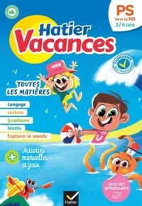 Cahier de vacances 2026 - Hatier vacances - De la PS vers la MS 3/4 ans