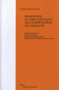 Enseigner le dire poétique : les compétences de l'oralité