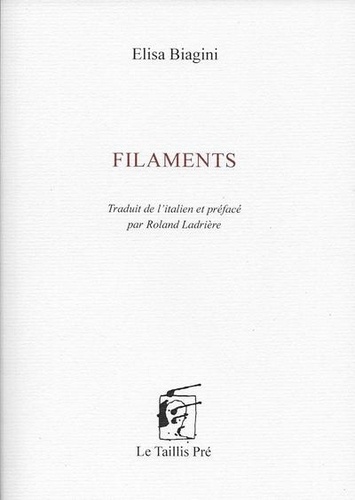 Elisa Biagini - Filaments.
