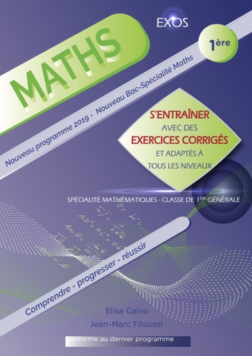 Maths 1re S Entrainer Avec Des Exercices De Elisa Calvo Grand Format Livre Decitre