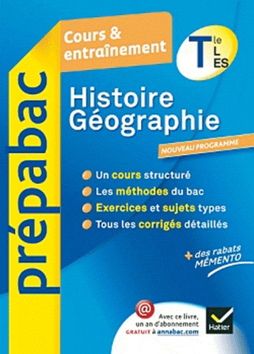 Histoire-Géographie Tle L, ES - Occasion