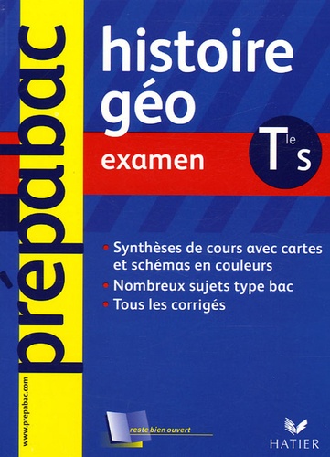 Elisabeth Brisson et Florence Smits - Histoire-Géographie Tle S - Examen.