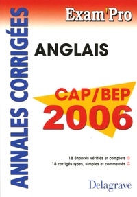 Elisabeth Dubois - Anglais CAP / BEP 2006 - Annales corrigées.