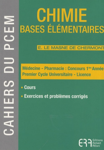 Elisabeth Le Masne de Chermont - Chimie - Bases élémentaires.