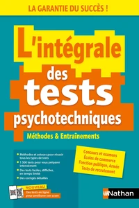 L'intégrale des tests psychotechniques - Concours et examens 2025/2026 - EPUB