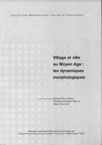 Elisabeth Zadora-Rio et Henri Galinié - Village et ville au Moyen Age : les dynamiques morphologiques en 2 volumes : Tome 1, Textes ; Tome 2, Plans.