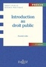 Elisabeth Zoller - Introduction au droit public.