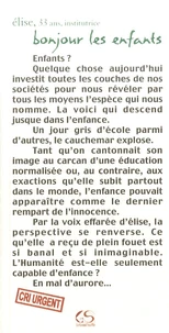 Bonjour les enfants