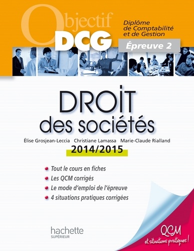 Droit des sociétés DCG 2  Edition 2014-2015 - Occasion