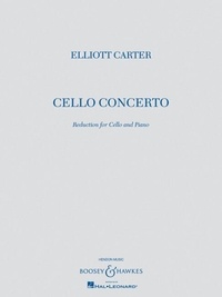 Elliott Carter - Concerto pour violoncelle - cello and orchestra. Réduction pour piano..