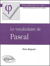 Le vocabulaire de Pascal
