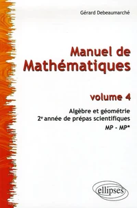 Manuel de Mathématiques 2e année de prépas scientifiques MP-MP*