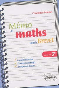 Mémo de mathématiques pour le brevet