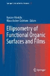 Ellipsometry of Functional Organic Surfaces and Films.