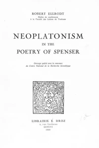 Neoplatonism in the poetry of Spenser