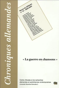 La guerre en chansons