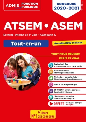 Concours ATSEM ASEM. Externe, interne, 3e voie, catégorie C. Tout-en-un  Edition 2020-2021