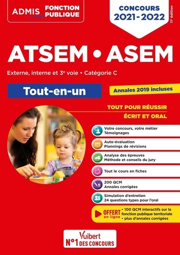 Concours ATSEM ASEM. Tout-en-un, Externe, interne et 3e voie, catégorie C  Edition 2021-2022