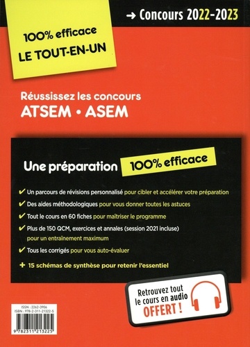 Concours ATSEM ASEM. Externe, interne et 3e concours  Edition 2022-2023