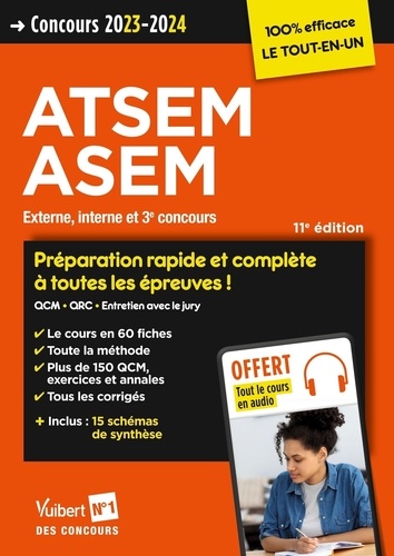 Concours ATSEM ASEM. Externe, interne et 3e concours  Edition 2023-2024