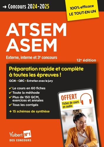 Concours ATSEM et ASEM. Concours externe, interne et 3e concours  Edition 2024-2025