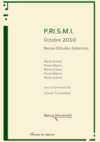 P.R.I.S.M.I n°9 "Mémoires et écritures du moi : pudeur, impudeur"