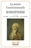 La pensée constitutionnelle de Robespierre