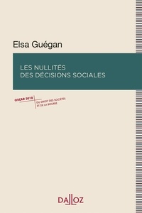 Elsa Guégan - Les nullités des décisions sociales.