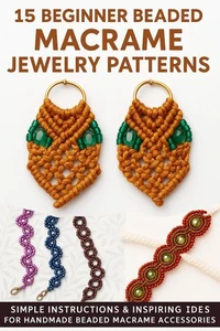 Beginners Beaded Macrame Jewelry Patterns
