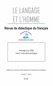  EME (Editions) - Hommage à Luc Collès - Tome 2, Des langues aux cultures.
