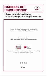  EME (Editions) - Villes, discours, ségrégation, minorités.