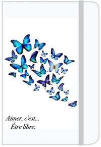  Emece Editeur - Carnet A6 Papillons Printemps Bleu.