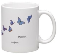 Emece Editeur - Mug papillons été envolée bleu.