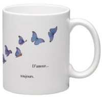 Mug papillons été envolée bleu