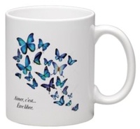 Emece Editeur - Mug Papillons Printemps Bleu.