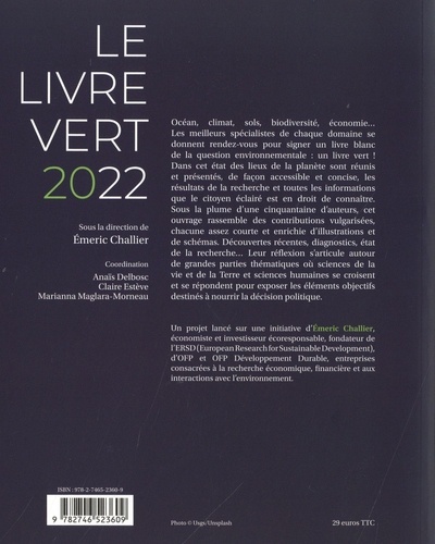 Le livre vert  Edition 2022
