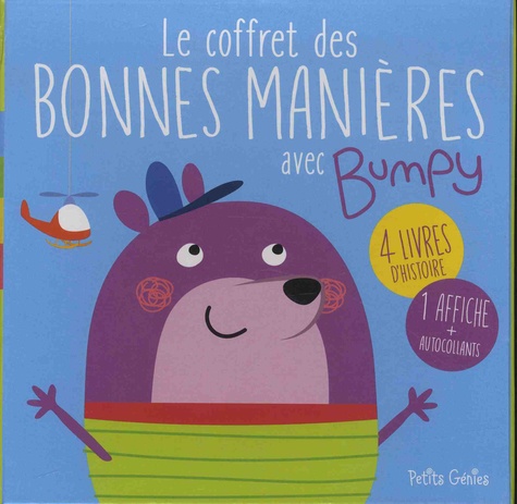 Le coffret des bonnes manières avec Bumpy. Avec 4 livres d'histoire : Saluer ; S'excuser ; Demander ; Remercier, 1 affiche et des autocollants