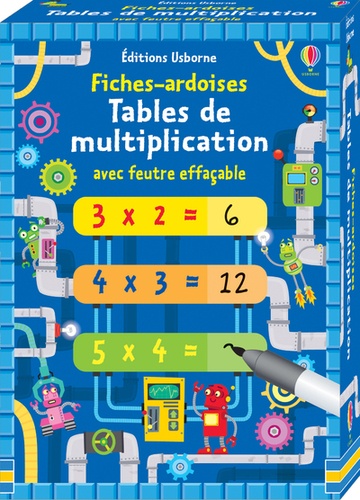 Tables de multiplication. Avec feutre effaçable