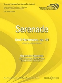 Emil Hartmann - Windependence  : Serenade - op. 43. flute, oboe, 2 clarinets, 2 horns in F, 2 bassoons, cello and double bass. Partition..