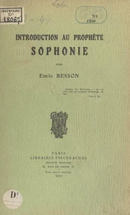 Introduction au prophète Sophonie