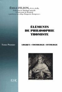 Emile Filion - Eléments de philosophie thomiste - 3 volumes.