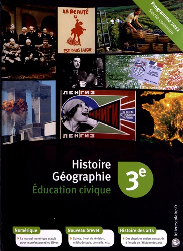 Emilie Blanchard et Martin Veber - Histoire Géographie Education civique 3e - Manuel élève.