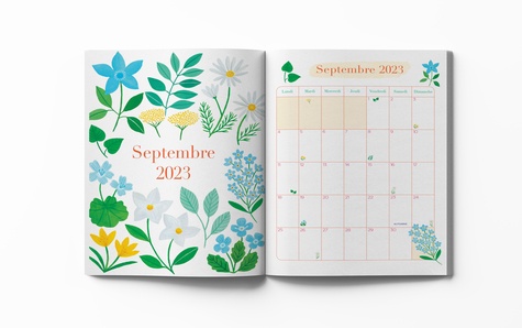 Agenda Flower thérapie. De septembre 2023 à décembre 2024  Edition 2023-2024
