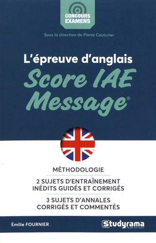 L'épreuve d'anglais Score IAE Message