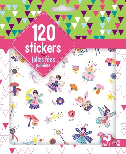 120 stickers jolies fées pailletées